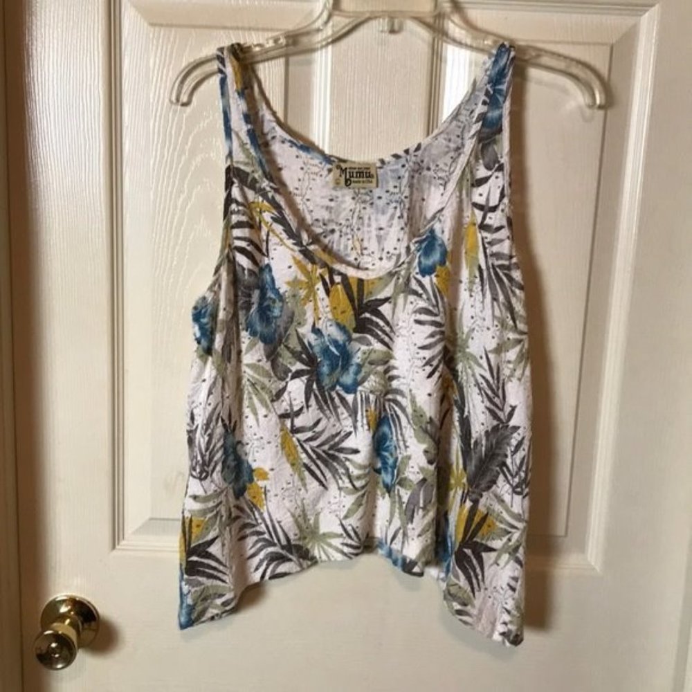 Show Me Your Mumu Scooped Neck Cropped Tank Top Large